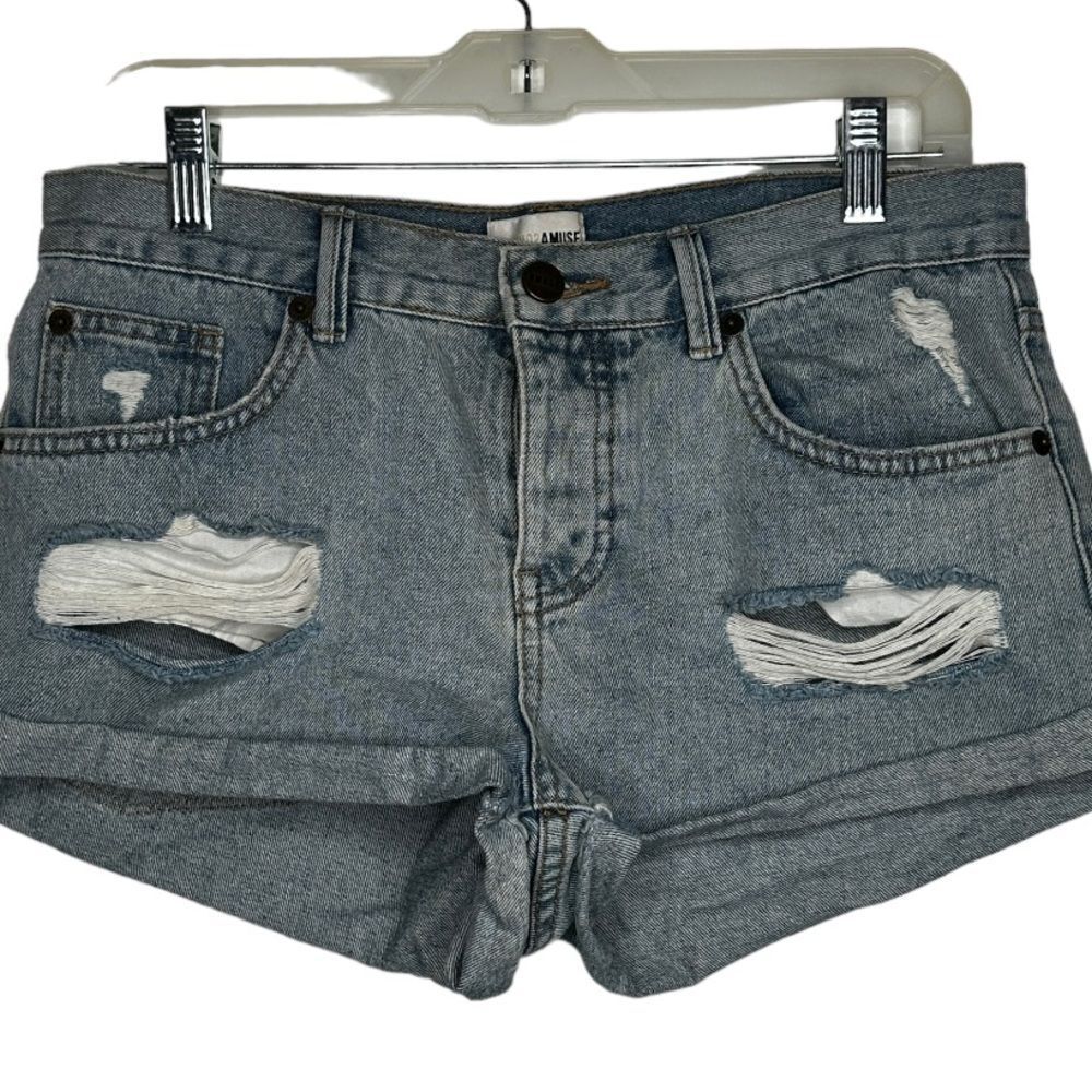 Amuse Society Destroyed‎ Denim Shorts